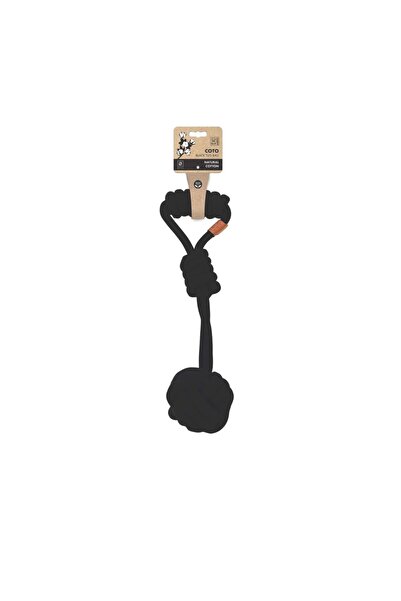 M-PETS Coto Tug Ball Knitted Dog Toy Black 36 cm