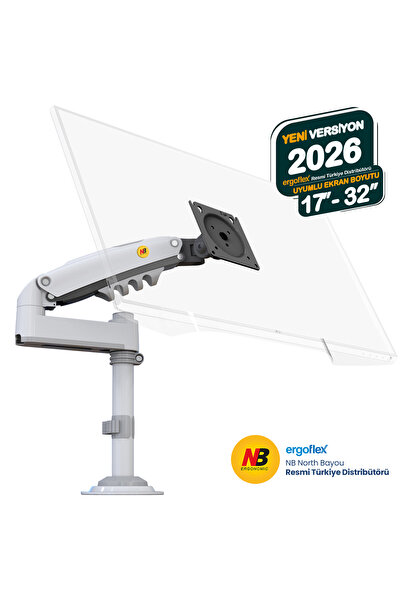 Nb North Bayou Nb H100 17"-30" Monitör Tutucu Kol Amortisörlü 2-9 Kg Vesa Mon...