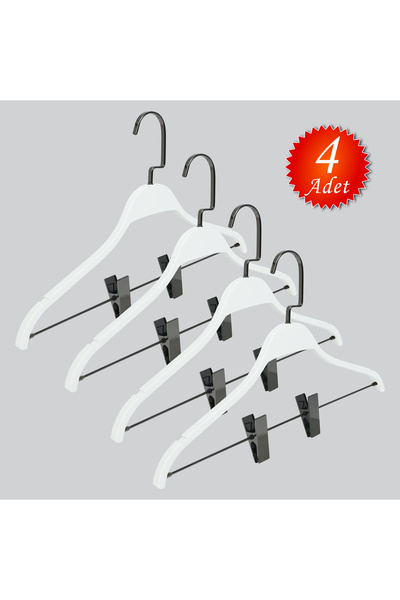 NYN Wooden (Black Nickel Hook) Hangers for Skirts, Trousers, Combinations, Ha...