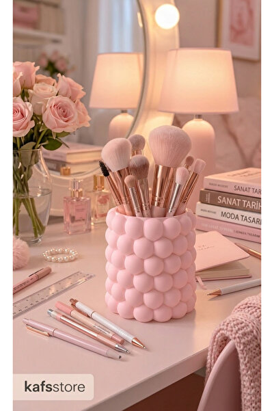 Kafs Store Bubble Makyaj Fırçalık ve Kalemlik - Estetik Masa Üstü Organizer