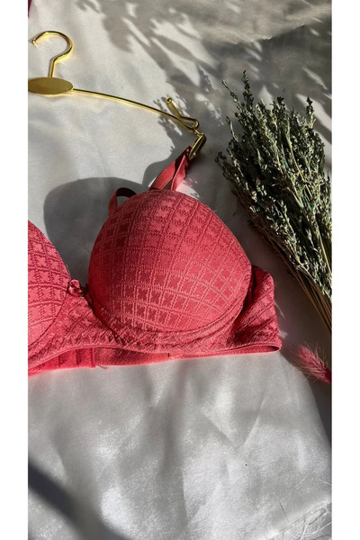 NİVENE М'який бюстгальтер з наповнювачем та візерунком жакард