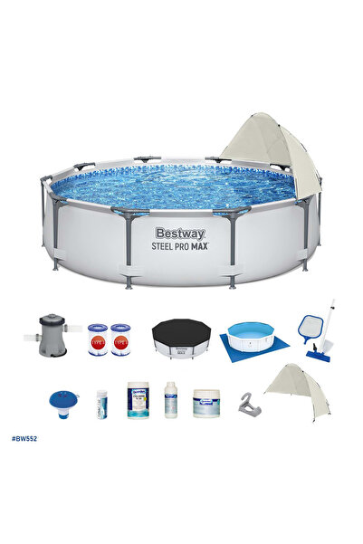 BESTWAY Gölgelikli Prefabrik Havuz Seti 305x76cm BW552 56406