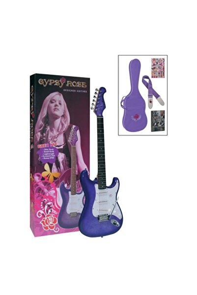 VALENCIA Gre1kcpp Elektro Gitar Gypsy Rose Set