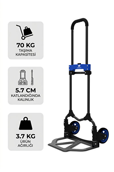 Mikayra FT70 70kg Katlanır Yük Taşıma Arabası