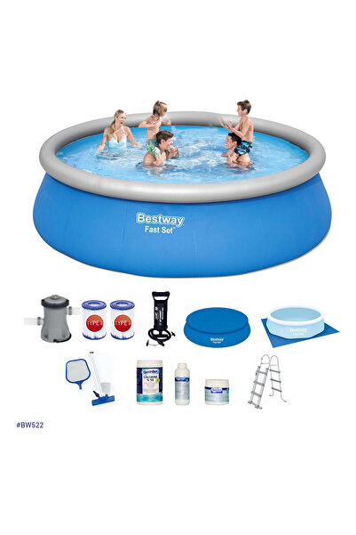 BESTWAY Büyük Şişme Havuz Seti 457cm x 122cm BW522