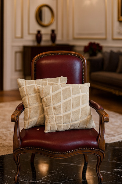 LUNGA VİTA (2 bucăți) Husă de pernă moale Bohemian, dimensiuni 40x40, cu ferm...