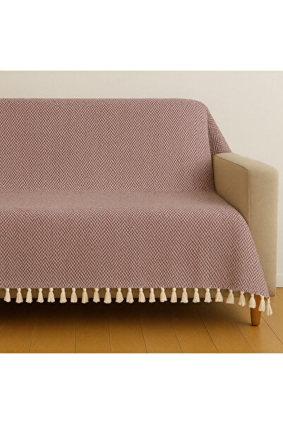 LUNGA VİTA غطاء مقعد بيكيه منسوج من القطن بنسبة 100% متعدد الأغراض مقاس 180x230