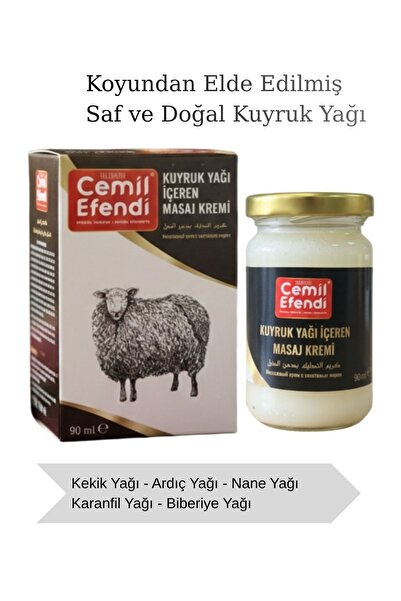 Cemilefendi Kuyruk Yağı içeren Masaj Kremi 90 ml Kuyruk Yağlı Krem