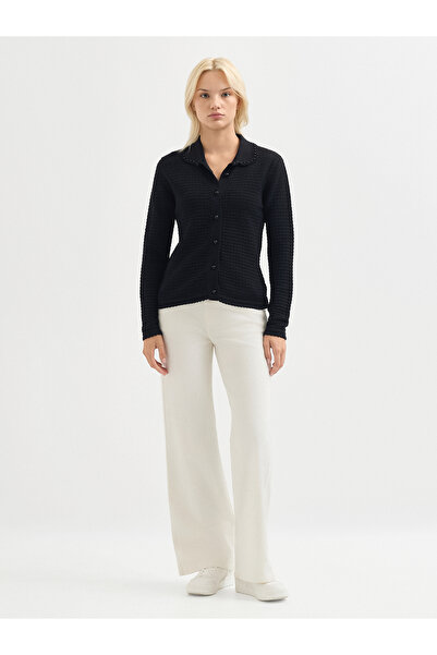 Karaca Kadın Triko Hırka-Siyah