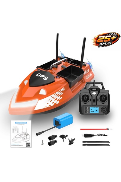HobbyRcModels Flytec V802 Pro 500M GPS'li, 160Konum Oto Eve Dönüş,25Km/S Hızl...