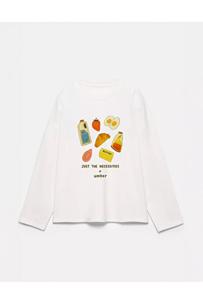 Disante 100% bumbac, cu potrivire oversize, imprimat Simple Start - Tricou cu...