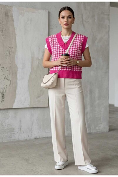 ankadikis Kazayağı Desenli Süveter