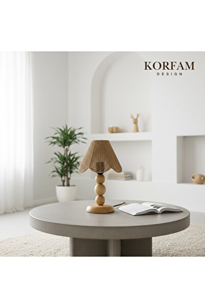 KorFam Rosalinda Lampshade - Brown Wicker Handmade Bohemian Asymmetrical Shap...