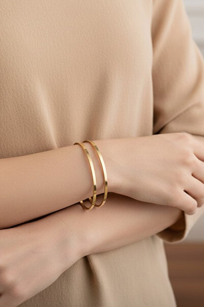 XUPING JEWELRY STİL İNCİSİ/XUPING JEWELRY 14 Ayar Altın Kaplama Ajda Bilezik ...