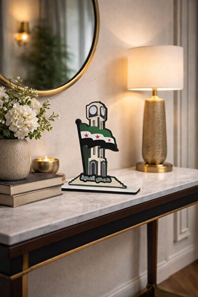 LAZORİAE Suriye’nin tüm illerini gösteren küçük boy ahşap figür 15x19