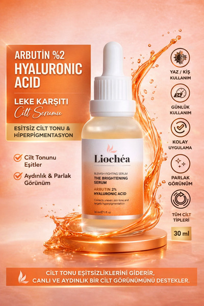 LİOCHEA Leke Karşıtı Cilt Tonu Eşitleyici Aydınlatıcı Arbutin Serum (Arbutin ...