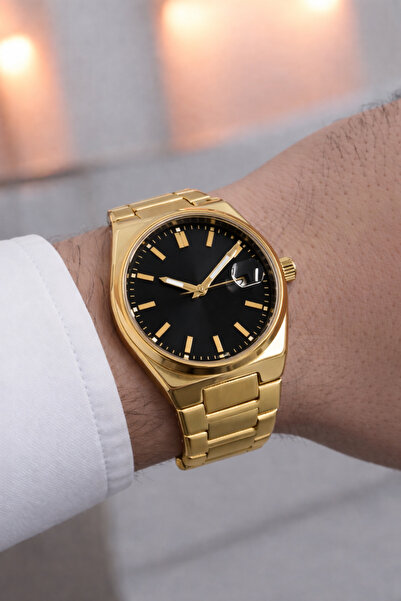 LONES TIME Men's Steel Wristwatch with Calendar, Stylish Design, in Special Box