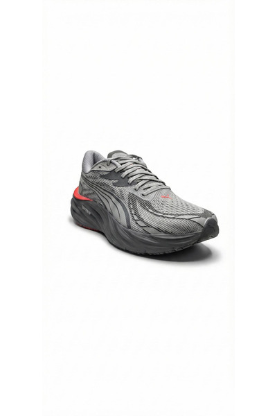 Puma 311140 23 Velocity NITRO 4 Gri-Kırmızı Erkek Spor Ayakkabı