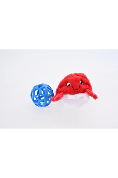 Pet Luxe 2 in 1 Crabby Dog Plush Ball Toy