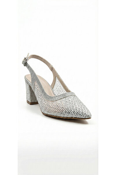 Ustalar Ayakkabı Çanta Silver stone women's high heeled shoe 659.4030