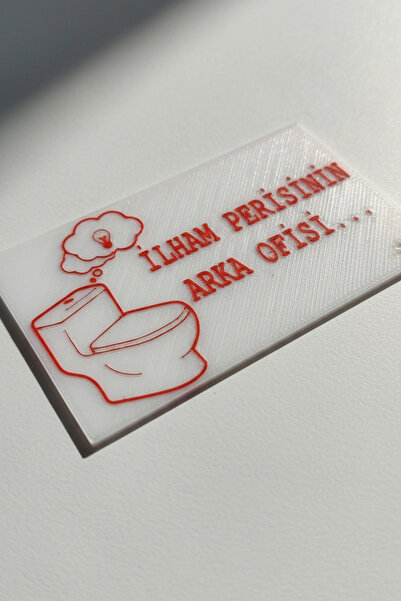 N NOXXO Komik Duvar Dekoru 3D Tabela İlham Perisi | Esprili Banyo Tuvalet Yaz...