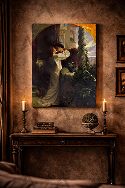 Artease Frank Dicksee Romeo ve Juliet (1884) Kanvas Tablo