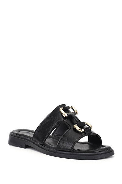 GÖNDERİ(R) Papuci casual de damă cu cataramă neagră