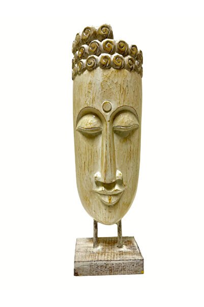 shop AHŞAP DEKORATİF BÜYÜK BUDA MASK 60CM ALBIZIA WOOD