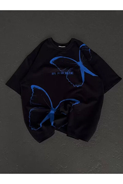 Kanonik Education Μπλουζάκι Unisex Crew Neck Printed Oversize - Μαύρο