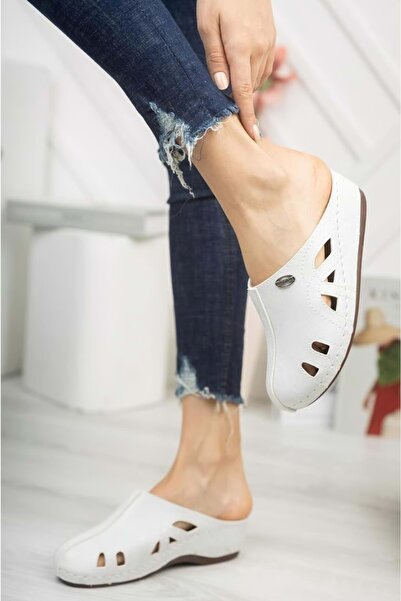 Kids Club Shoes Aryan 09-130 Ženske ortopedske Papuče BELE