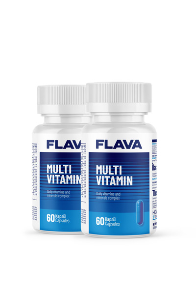 FLAVA Multivitamin - 60 Kapsül X 2 Adet
