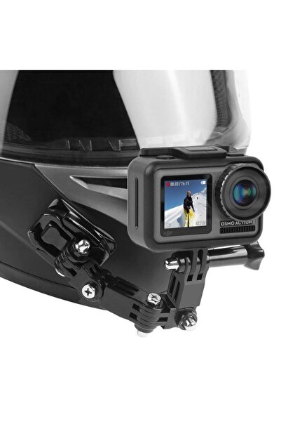 Profisher DJI Osmo Action Motorsiklet Kask Çene Ön Sabitleme Montaj Seti