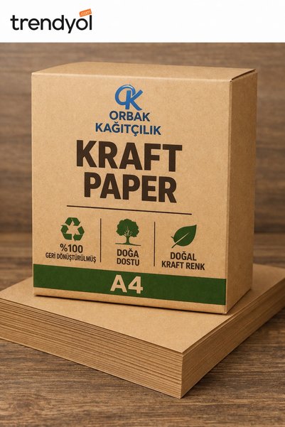 Orbak Kağıtçılık A4 KRAFT kağıt-tekli -1 Adet