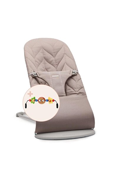 Bliss Infant Carrier with Petal Cotton Toy / Sand Grey