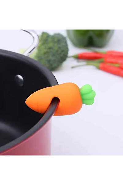 ARVALE Silikon Havuç Kapak Tutucu – Taşma ve Buhar Önleyici