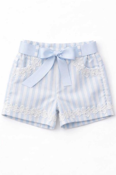 Neon Girl's Striped 100% Polyester Shorts 1/2/3/4/5/6/7/8 Years