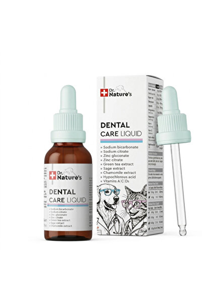 Dr. Nature's DENTAL CARE Kedi ve Köpeklerde Ağız Bakım Solüsyonu 50 ML