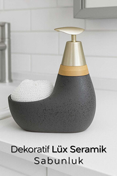 ARVALE Suport pentru săpun și suport pentru burete din ceramică |   Set decor...