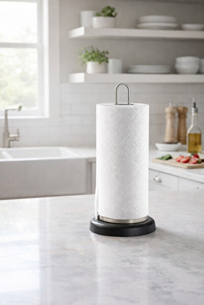 ARVALE حامل مناديل ورقية معدنية للطاولة - حامل مناديل قياسي وكبير الحجم