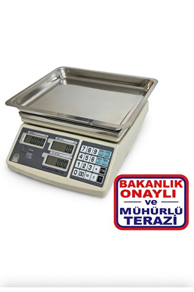 Karaağaç Elektronik Ayter 30 Kilogram Bakanlık Onaylı Terazi -kefe Hediyeli