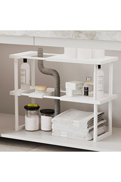 ARVALE Raft organizator modular extensibil și reglabil pentru dulap cu două n...