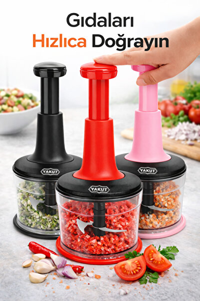 ARVALE Çelik Bıçaklı Basmalı El Rondosu Karışık Renk | Rondo Blender