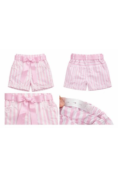 Neon Girl's Striped Shorts 100% Polyester 1/2/3/4/5/6/7/8 Years