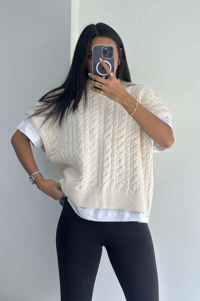 bunubanayolla Saç Örgü Süveter