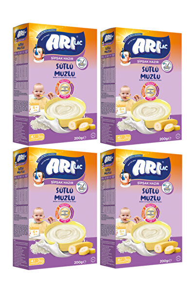 Arılac Instant Sütlü Muzlu Kaşık Maması 4 X 200 G