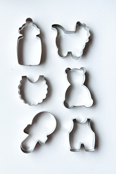 Neskuk زجاجة رضاعة، عربة أطفال، مصاصة، ثوب فضفاض للأطفال، قالب كوكي معدني، هد...