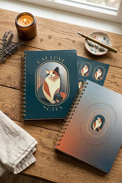 Be Online I Love Animal Collection Stickered Notepad - Hardcover A5 Notebook ...