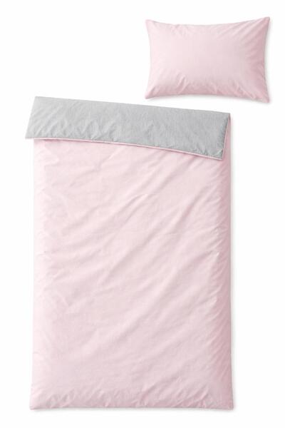 Eponj Home Junior Duvet Cover Set Single Solid Powder-Grey