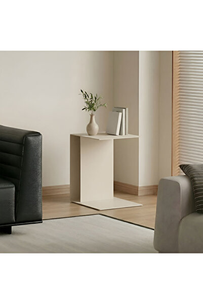 Artepera Fold Metal C Sehpa, Dekoratif Yan Sehpa, Modern Tasarım