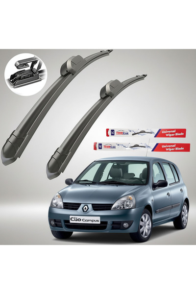 TEAMCAR Renault Clio II (1998–2012) Lame ștergătoare TeamCar ®   Plat |   Set...